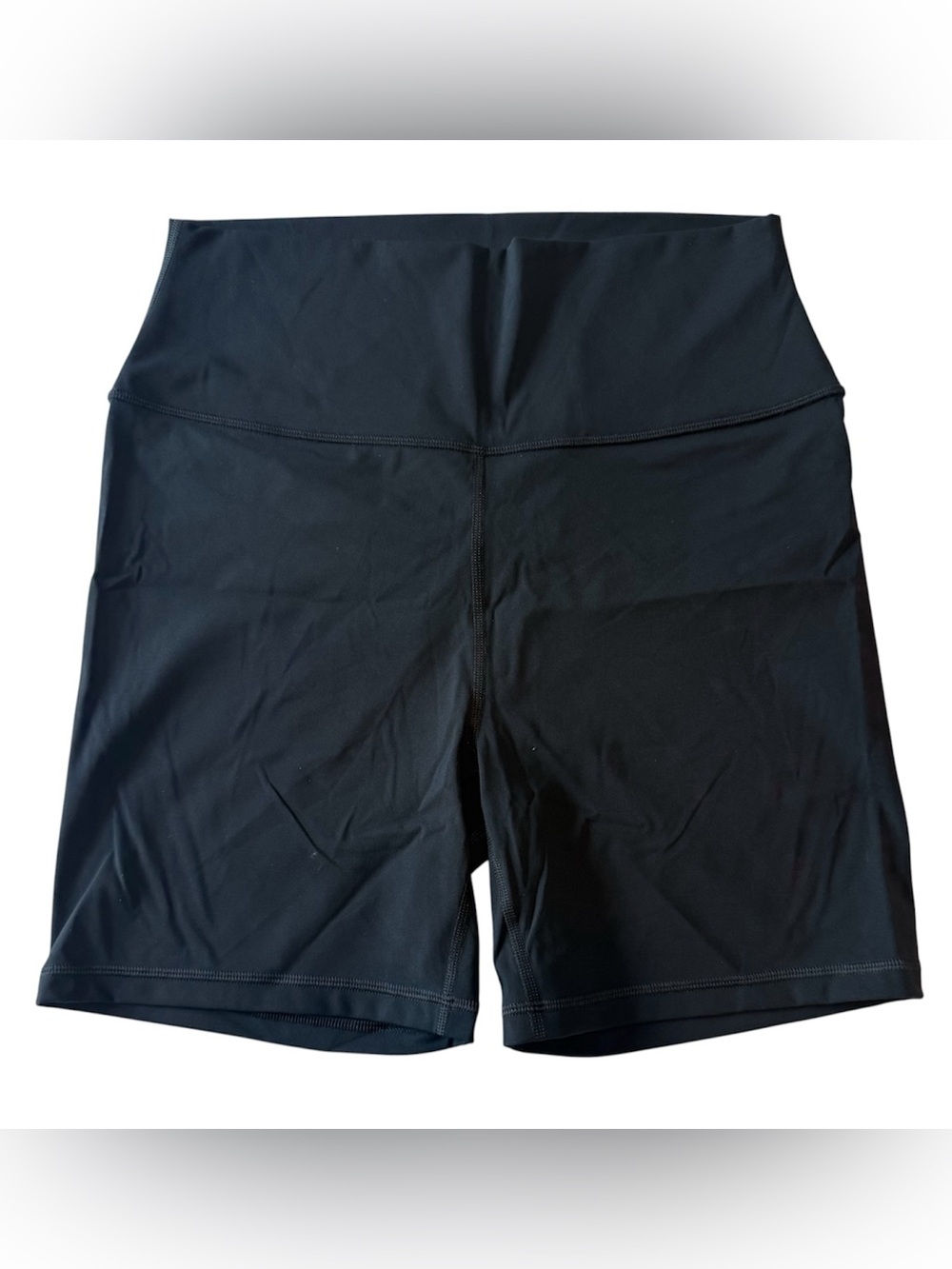 CRZ YOGA Women’s XL (14) Black High Waisted Biker Shorts NWT
